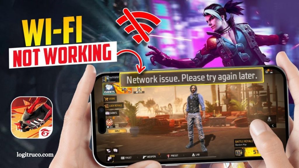 Why is a strong internet connection important when playing Free Fire